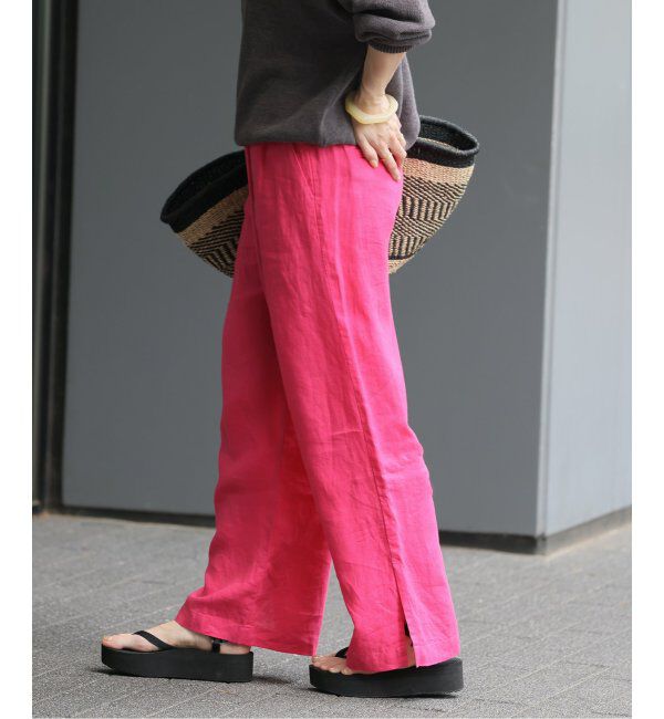 JOURNAL STANDARD relume「《WEB限定追加3》麻スリットイージーパンツ」|その他|
