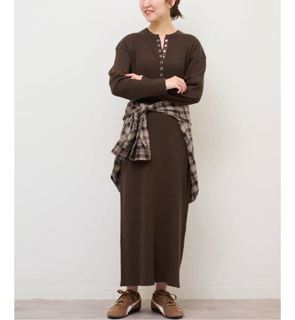 JOURNAL STANDARD relume「《WEB限定追加予約》【MULTI FUNC+】ヘンリーネックニットワンピース」|ワンピース|