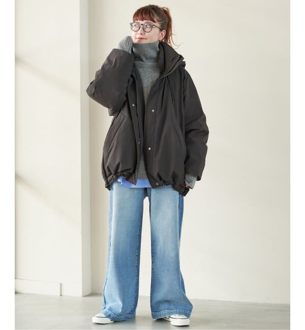 Spick and Span 2WAY撥水ダウンハーフコート／BLACK 38 2WAY撥水ダウンハーフコート（Spick and Span）｜ルミネのファッション