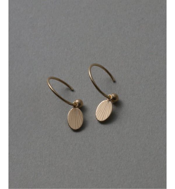 Lilas by Spick&Span「シェルプレートピアス K10（両耳）」|ピアス|