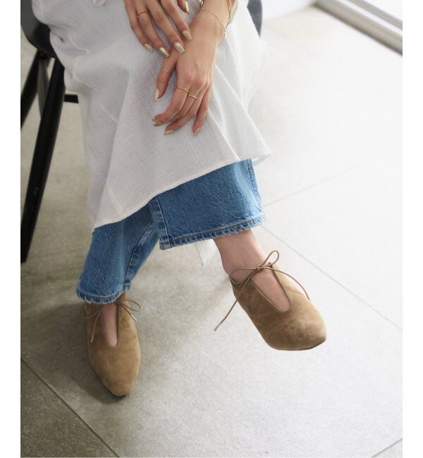  「3.5cmレザーレースアップパンプス」|パンプス|