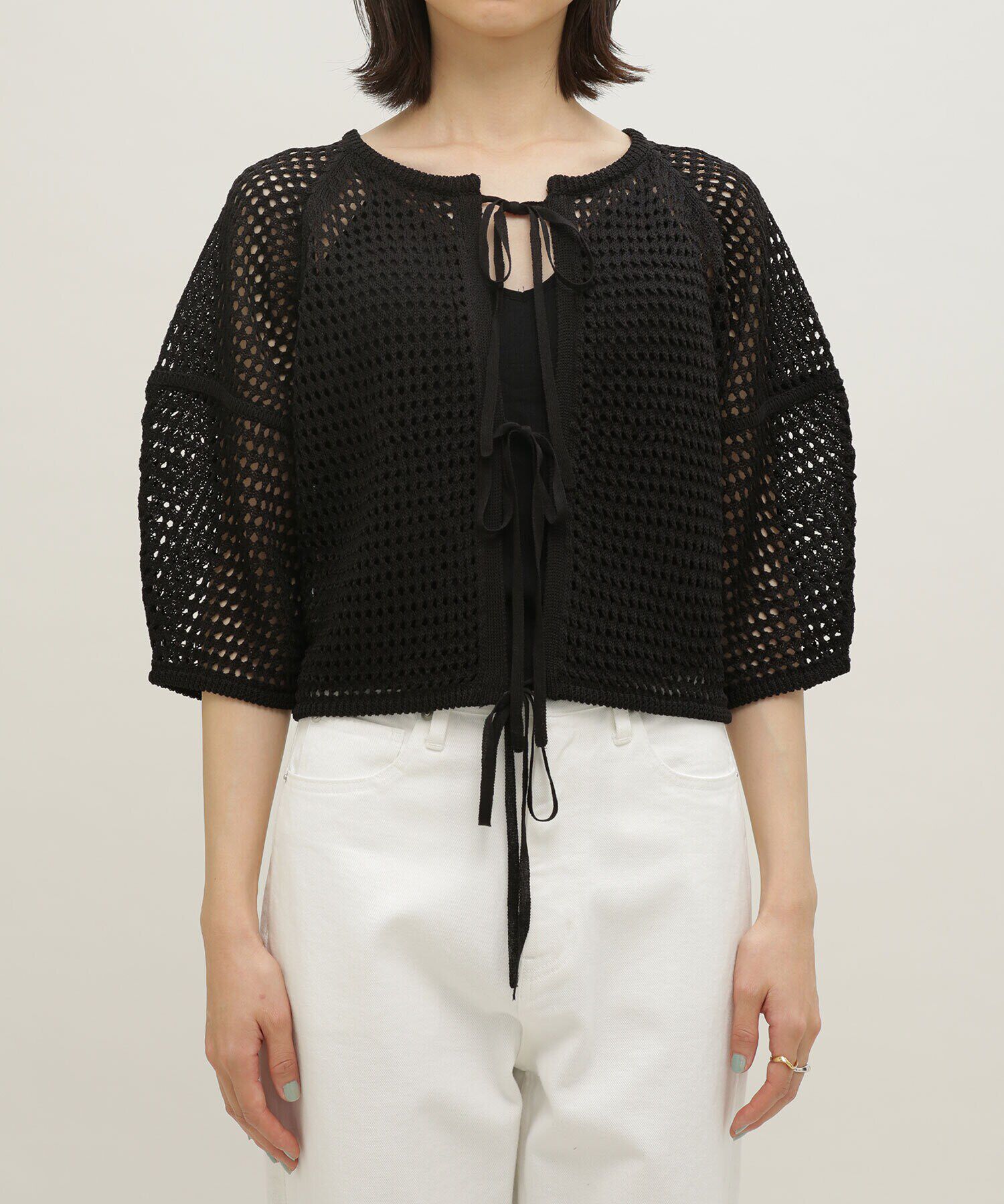 nano･universe「LB.03/メッシュニット2wayトップス」|ニット・セーター|