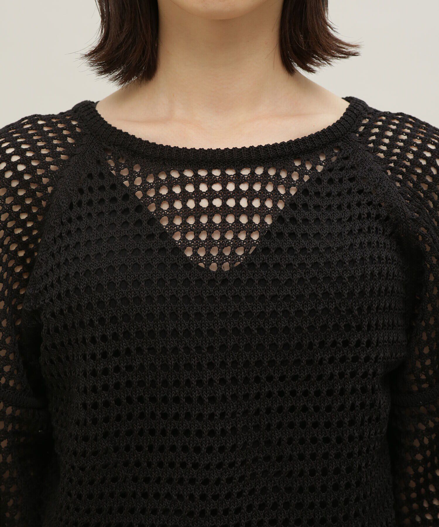 nano･universe「LB.03/メッシュニット2wayトップス」|ニット・セーター|