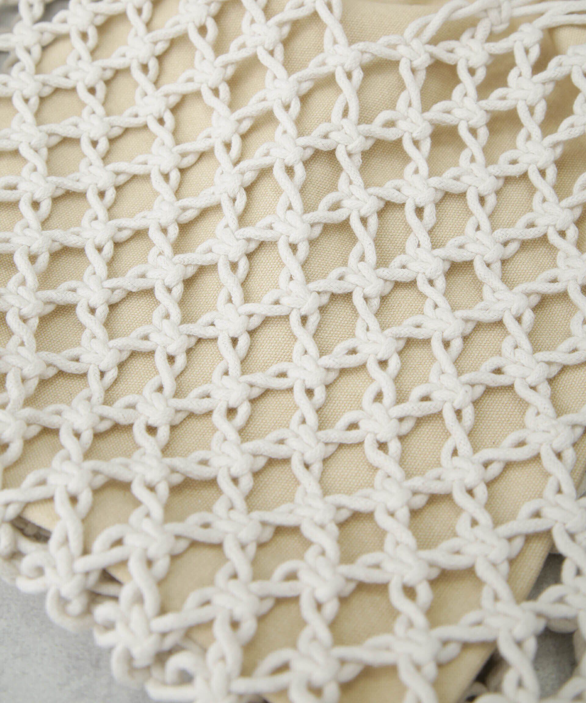 nano･universe「インポーチ付きマクラメバッグ」|ショルダー・メッセンジャー|