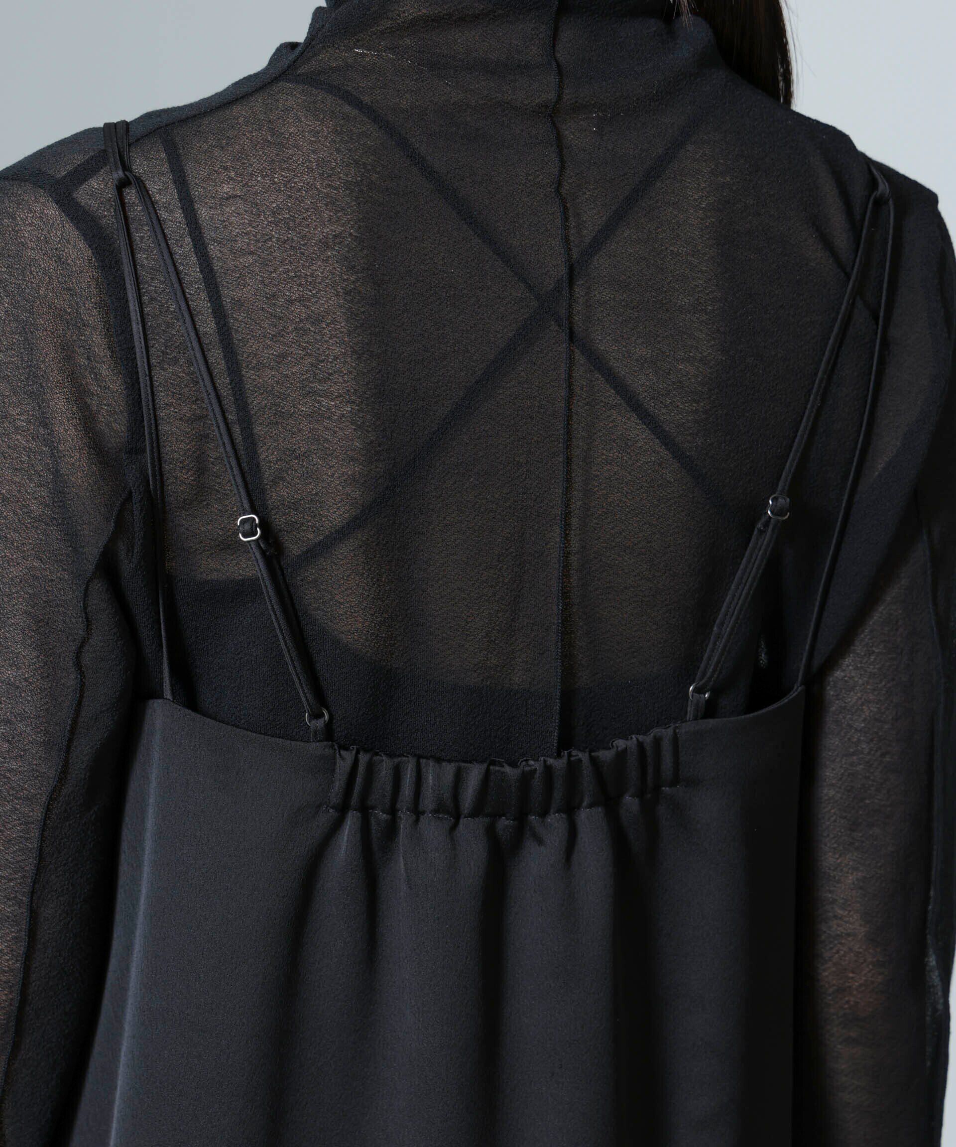 nano･universe「レース切り替えサテンキャミワンピース」|ワンピース|