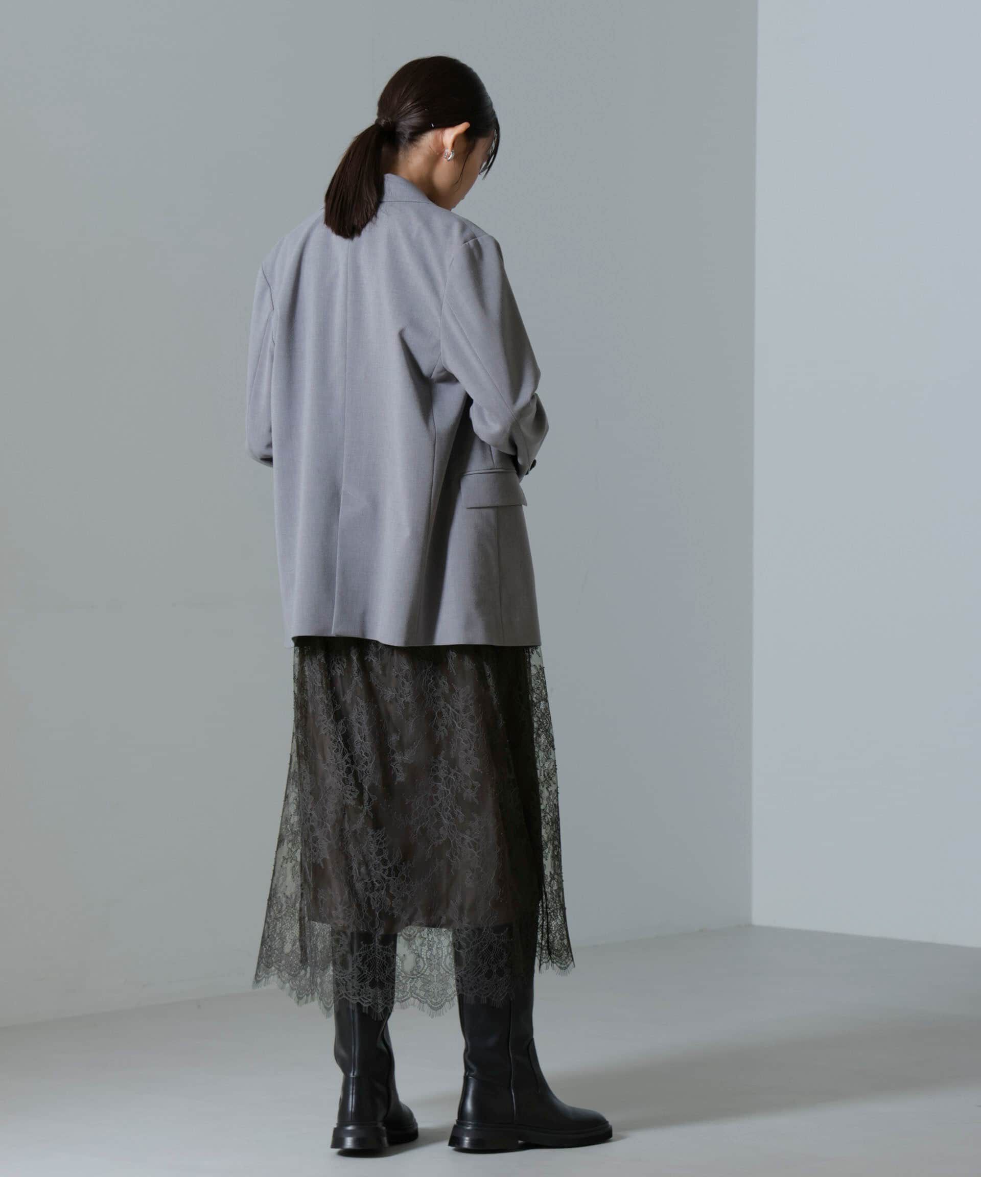 nano･universe「レース切り替えサテンキャミワンピース」|ワンピース|