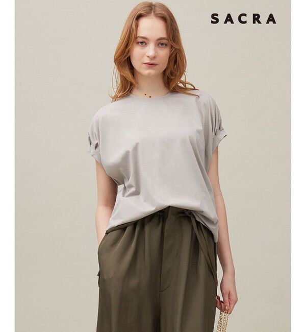 23区「【SACRA】プレーティングクロス カットソー」|Tシャツ・カットソー|【23区別注】ｸ