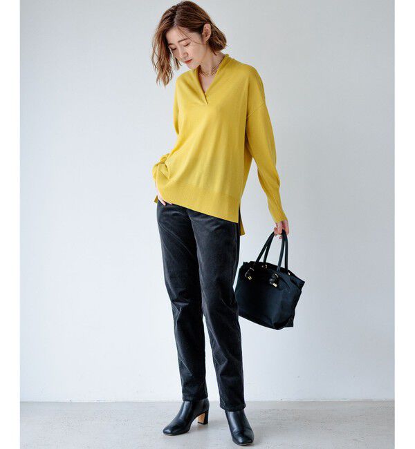 23区「【洗える】ウールテンジク Vネック ニット」|ニット・セーター|