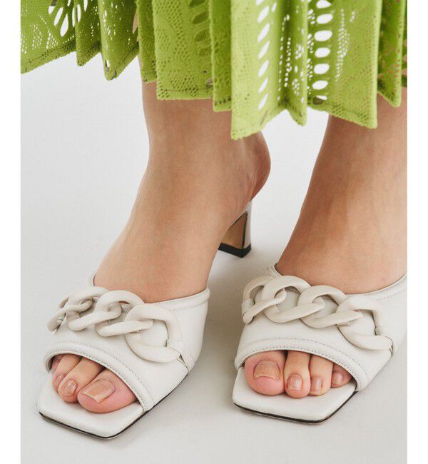 Diagram「チェーンヒールサンダル」|サンダル|ベージュ