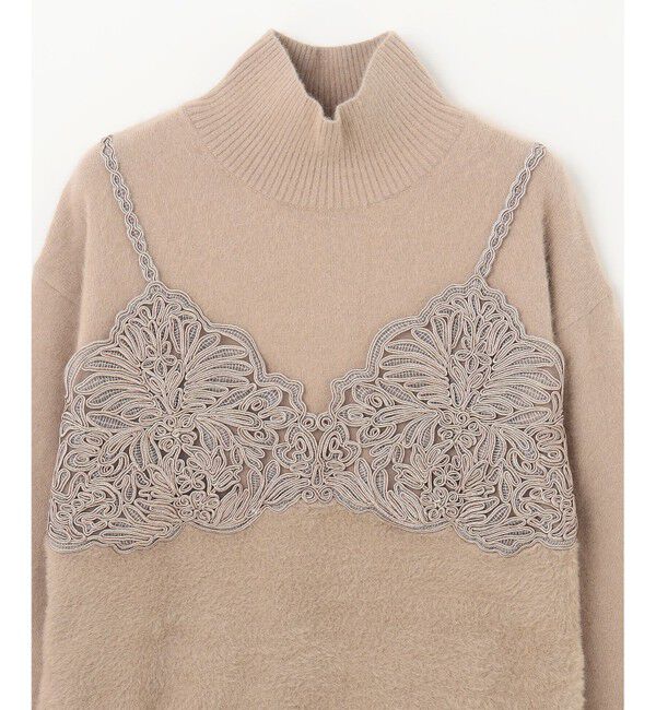 GRACE CONTINENTAL「レースビスチェニットトップ」|ニット・セーター|