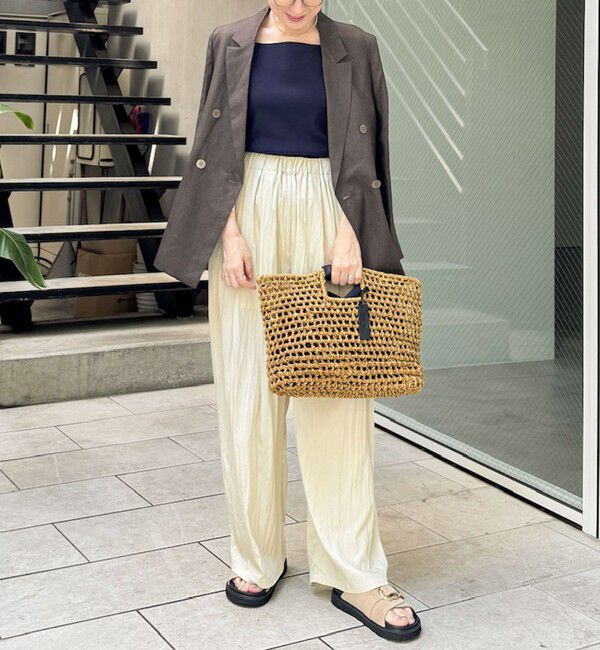 NOLLEY'S「【MAQWEL/マクウェル】ウォッシャブルワッシャーイージーワイドパンツ」|その他|