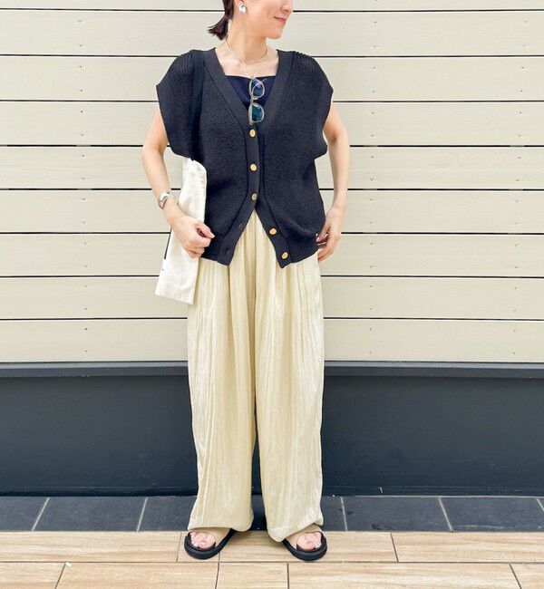 NOLLEY'S「【MAQWEL/マクウェル】ウォッシャブルワッシャーイージーワイドパンツ」|その他|