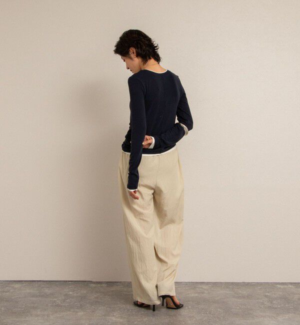 NOLLEY'S「【MAQWEL/マクウェル】ウォッシャブルワッシャーイージーワイドパンツ」|その他|