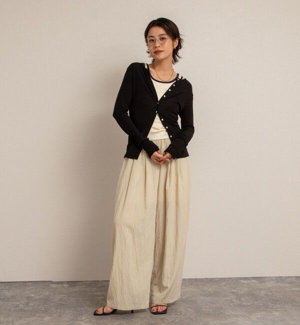 NOLLEY'S「【MAQWEL/マクウェル】ウォッシャブルワッシャーイージーワイドパンツ」|その他|