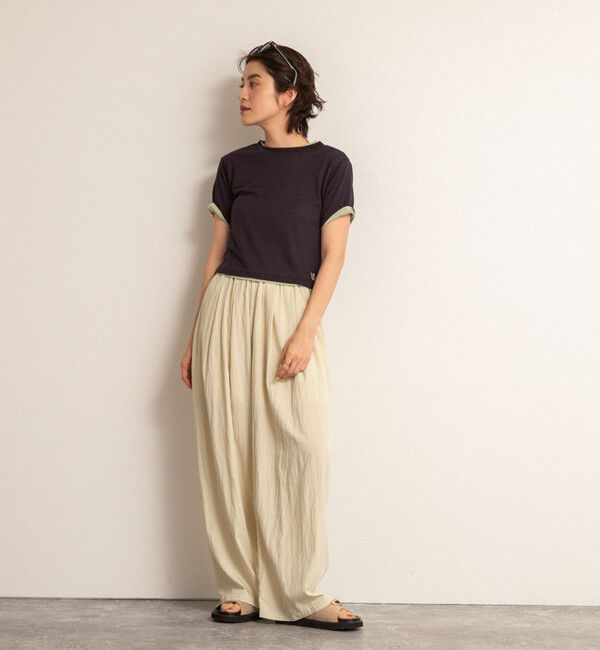 NOLLEY'S「【MAQWEL/マクウェル】ウォッシャブルワッシャーイージーワイドパンツ」|その他|