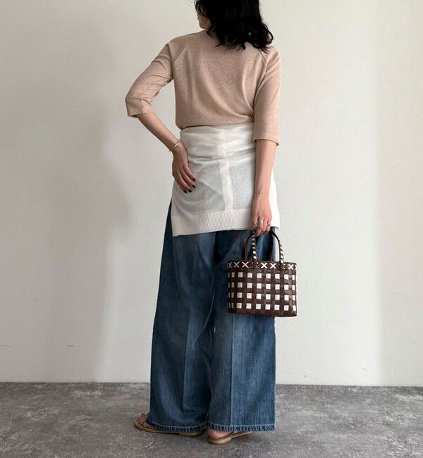 fredy emue「ラメテレコボートネックカットソー」|Tシャツ・カットソー|