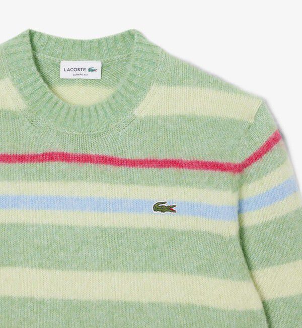 GLOSTER「【LACOSTE/ラコステ】アルパカブレンドボーダーニットセーター」|ニット・セーター|