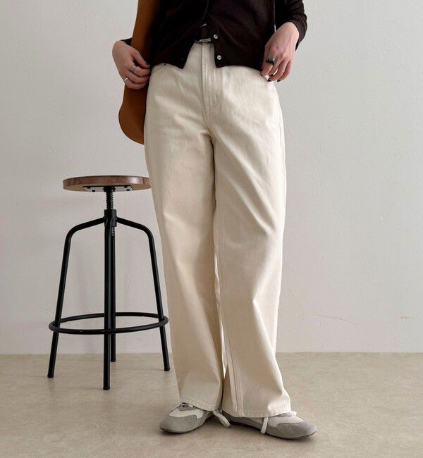 fredy emue「【待望の新色＆サイズ展開追加／@sora_522m企画】BASIC STRAIGHT DENIM」|デニム|アイボリー