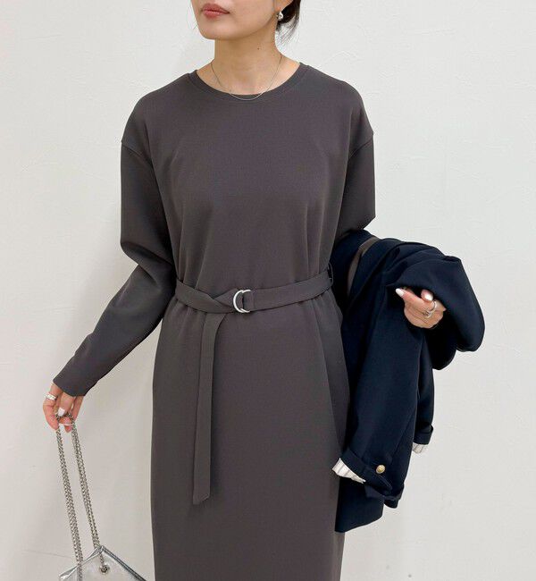 fredy emue「ジョーゼットベルト付きワンピース」|ワンピース|