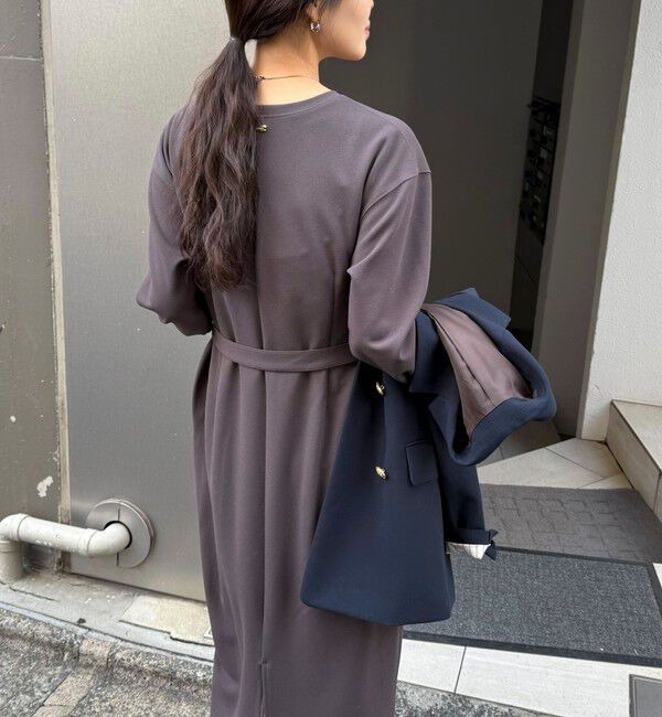 fredy emue「ジョーゼットベルト付きワンピース」|ワンピース|