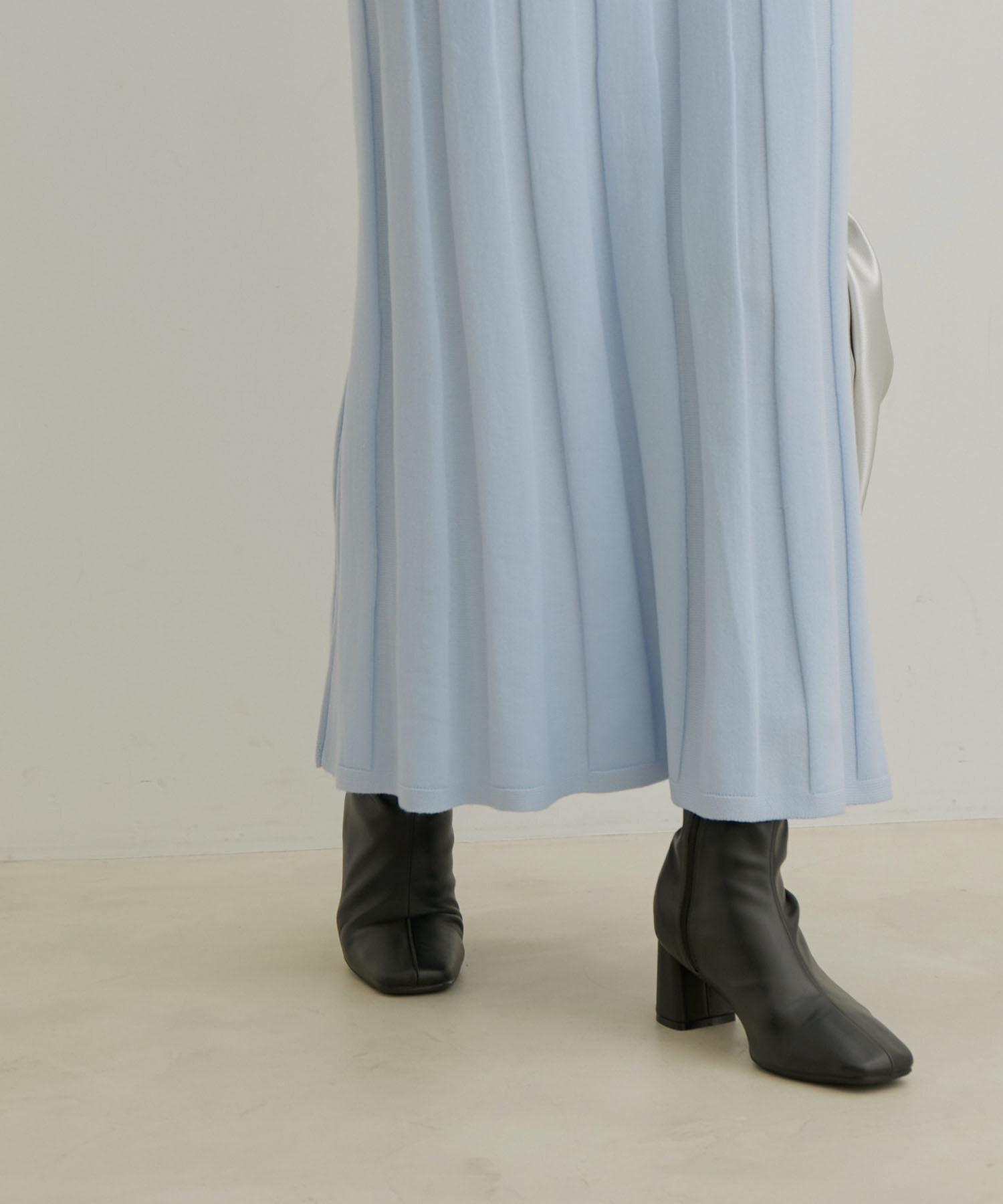 VIS「【セットアップ対応】【洗える】プリーツニットスカート」|スカート|