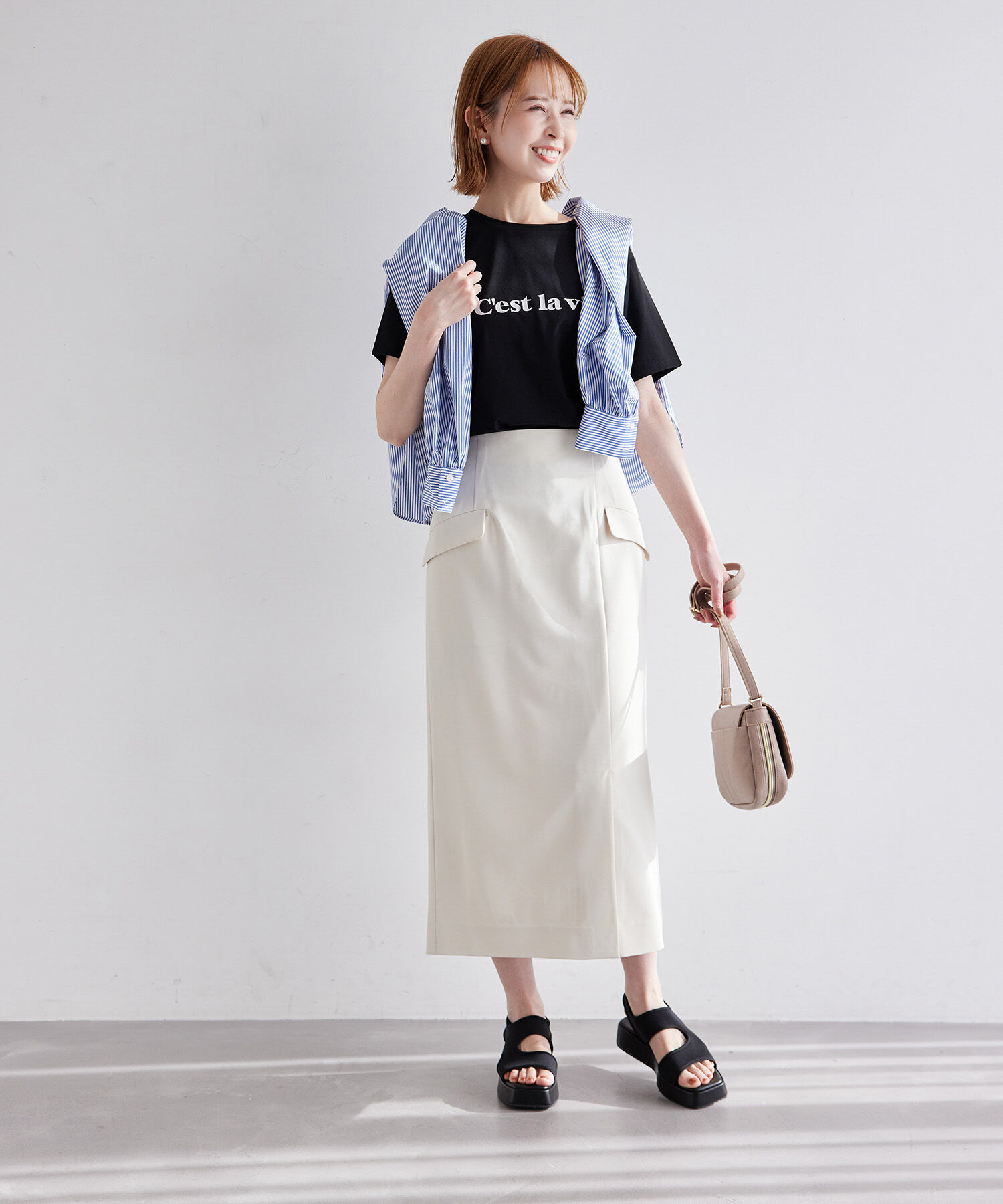 Rope&rsquo;Picnic「RENU/ロゴTシャツ」|Tシャツ・カットソー|