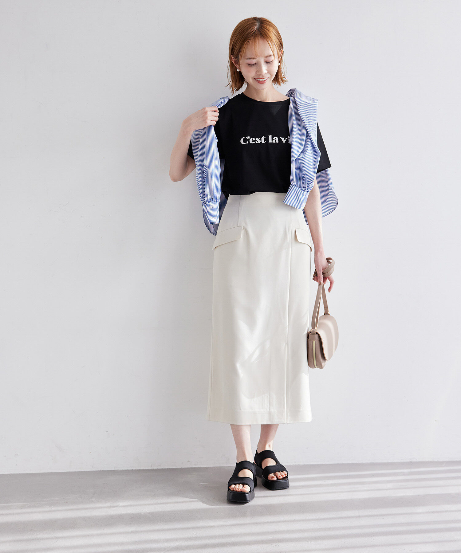 Rope&rsquo;Picnic「RENU/ロゴTシャツ」|Tシャツ・カットソー|
