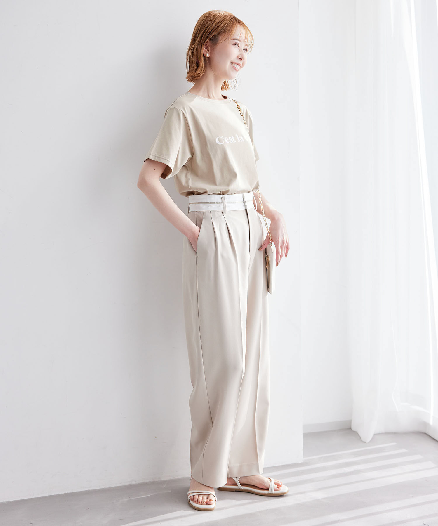 Rope&rsquo;Picnic「RENU/ロゴTシャツ」|Tシャツ・カットソー|