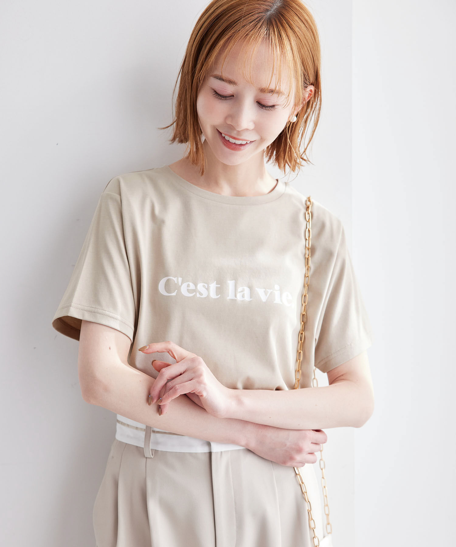Rope&rsquo;Picnic「RENU/ロゴTシャツ」|Tシャツ・カットソー|