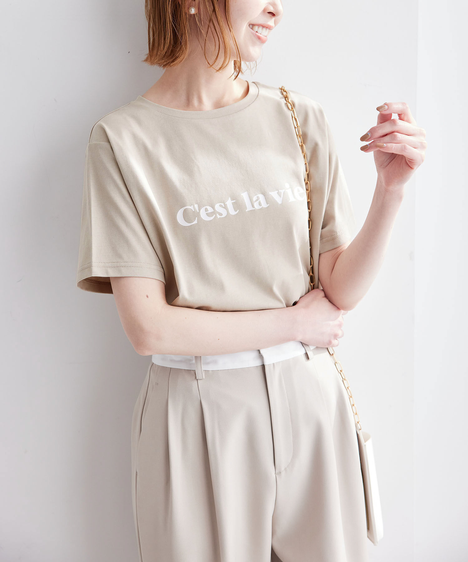 Rope&rsquo;Picnic「RENU/ロゴTシャツ」|Tシャツ・カットソー|