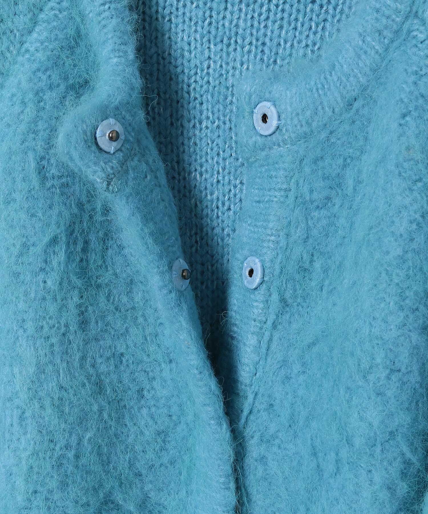 ADAM ET ROPE'「【WEB限定(一部店舗展開あり)】ファーニットミドルカーディガン」|カーディガン|