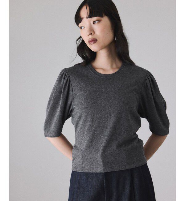 ADAM ET ROPE'「ガーゼ裏毛パフスリーブプルオーバー」|Tシャツ・カットソー|