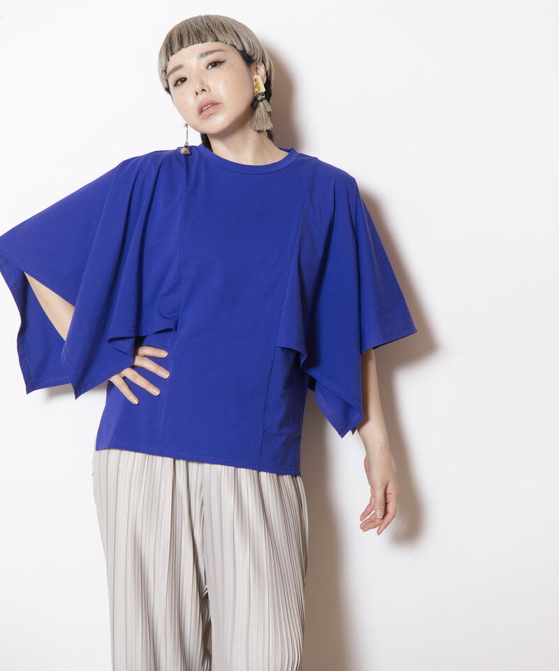  「ケープスリーブTシャツ」|Tシャツ・カットソー|
