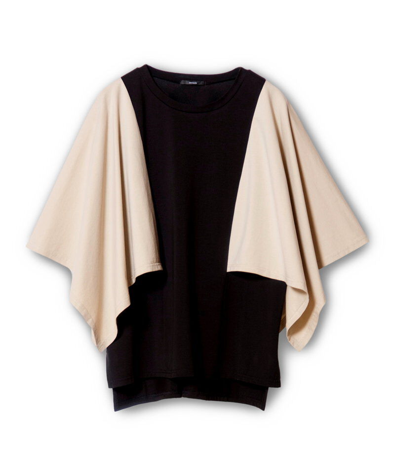  「ケープスリーブTシャツ」|Tシャツ・カットソー|