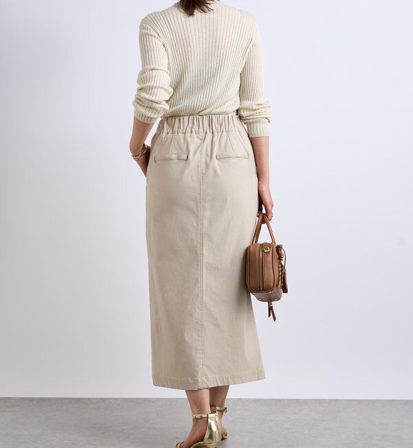  「《大人カジュアルに◎さりげない輝き》プチスパンコールリブニット」|シャツ・ブラウス|