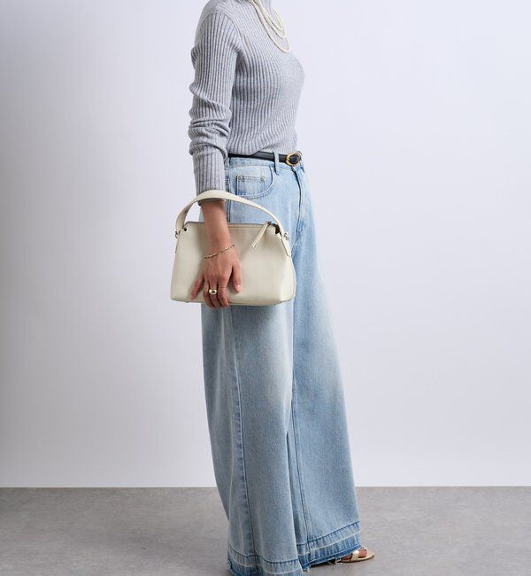  「《大人カジュアルに◎さりげない輝き》プチスパンコールリブニット」|シャツ・ブラウス|