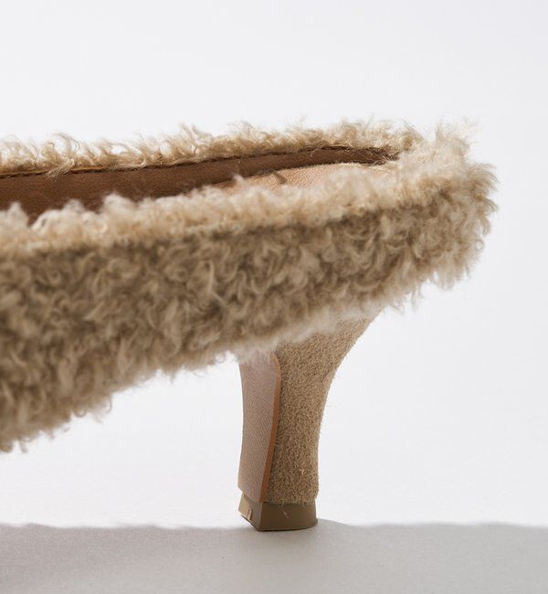  「【シーズンムードを高める】ボアミュール」|パンプス|