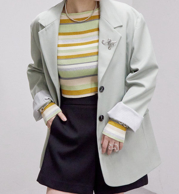  「ベルト付きテーラードジャケット」|その他|