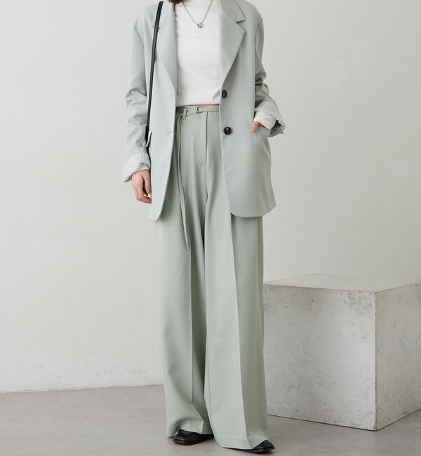  「ベルト付きテーラードジャケット」|その他|