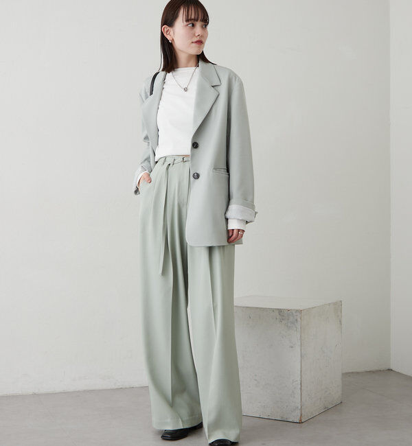  「ベルト付きテーラードジャケット」|その他|