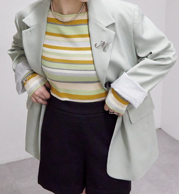  「ベルト付きテーラードジャケット」|その他|