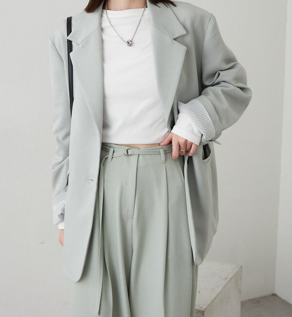  「ベルト付きテーラードジャケット」|その他|