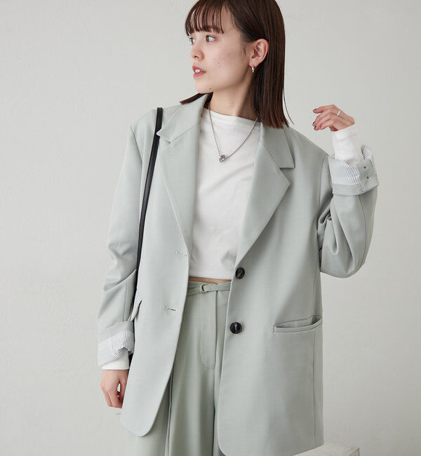  「ベルト付きテーラードジャケット」|その他|