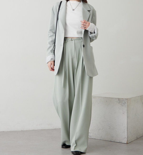  「ベルト付きテーラードジャケット」|その他|