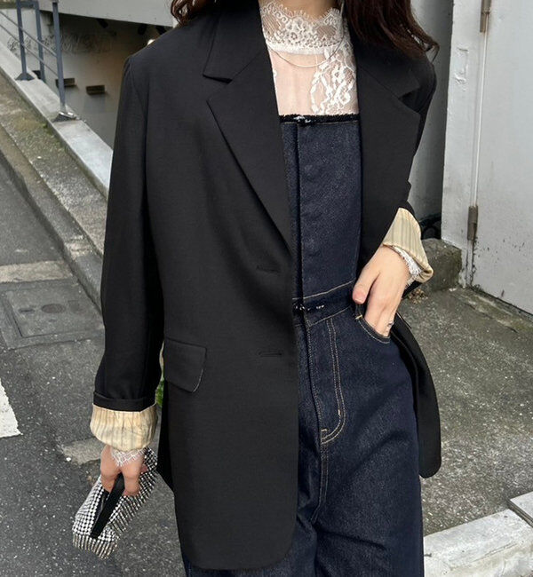  「ベルト付きテーラードジャケット」|その他|