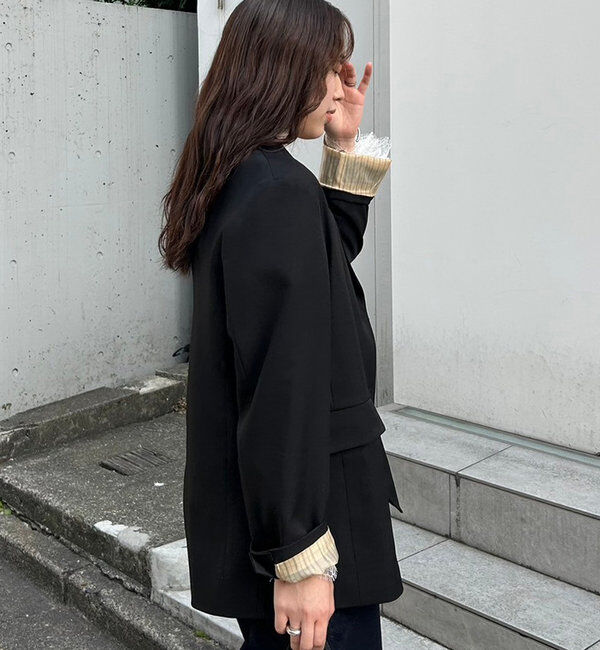  「ベルト付きテーラードジャケット」|その他|