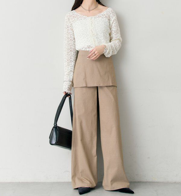  「レイヤードロングパンツ」|チノ|