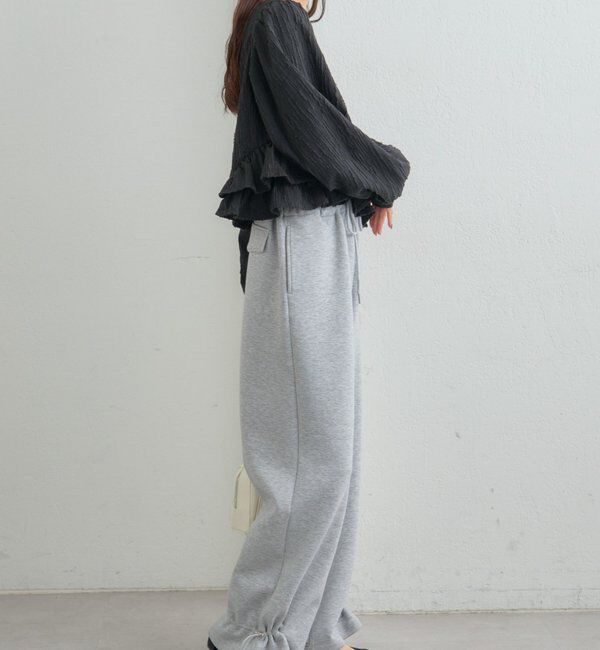  「ジャガード裾フリルブラウス」|シャツ・ブラウス|