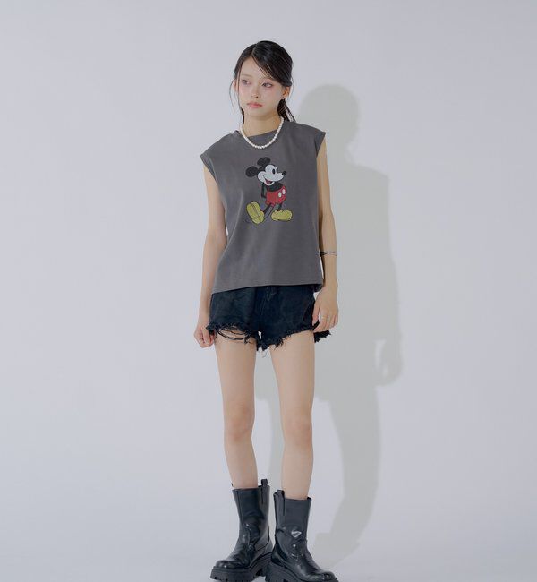  「ミッキーノースリフレンチT」|Tシャツ・カットソー|