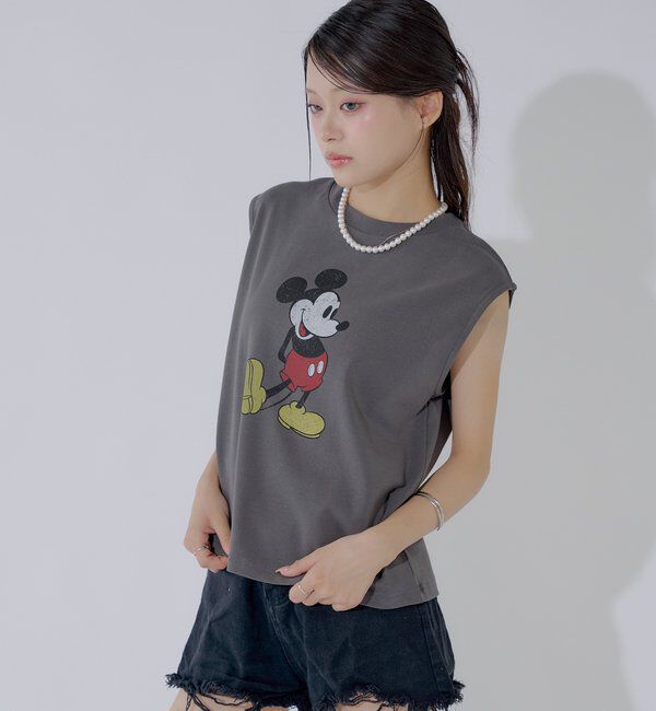  「ミッキーノースリフレンチT」|Tシャツ・カットソー|